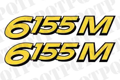 John Deere 6155M Model Decal Left and Right
