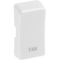 NEXUS WHITE GRID SWITCH ROCKER CAP MARKED  FAN