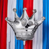 Silver Crown 35'' Foil Balloon