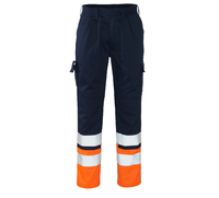 MASCOT Patos High Visibility Trousers Navy/Hi-Vis Orange