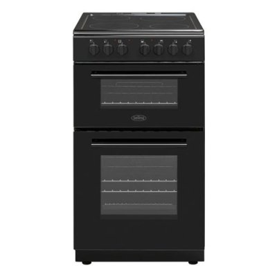 Belling 50cm Electric Double Oven Cooker - Black | BFSE52DOC