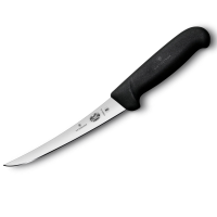 Fibrox Boning Knife, Straight Wide Blade, 15 cm, Black