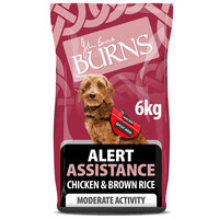 Burns Adult Dog Alert Assistance Chicken & Brown Rice 6kg [Zero VAT]