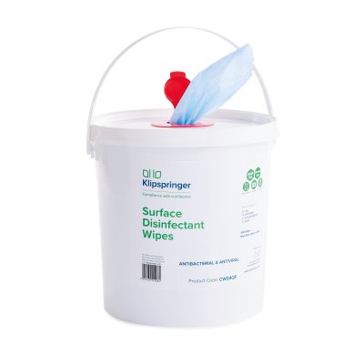 Surface Disinfecting Wipes &ndash; Dispensing Bucket x 500 QUAT Free