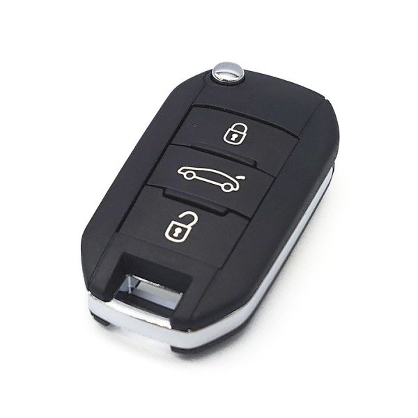 Peugeot 3 Button Flip Remote ID46