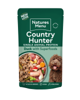 Natures Menu Country Hunter Dog Pouch Duck 150g 6pk x 3