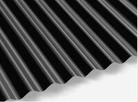 Corrugated Black Steel Roofing Sheet 8ft x 1 Metre Low Profile