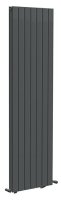 Tucker French Kingswood 1800 x 528mm Single Panel Anthracite Vertical Radiator (Heating Only)