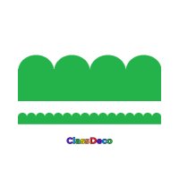 Scalloped Trimmer - "Vibrance" Green (12m)