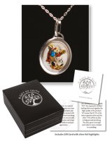 Sterling Silver Necklet/Saint Michael   (69129)