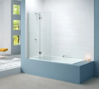 MERLYN 2 PANEL HINGED BATHSCREEN - RIGHT HAND 900 X 1500