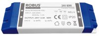 VEGAS 60W, 24V, IP20 constant voltage driver, non dimmable