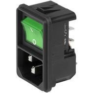 IEC Panel Inlet C14 with Line Switch 2 pole