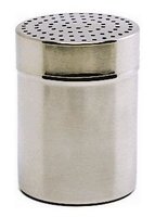 S/St Shaker With Large 4mm Hole (Plastic Cap)