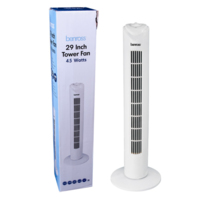 OVAL TOWER FAN 3 SPEED COMPLETE WITH 2HR TIMER