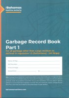 Bahamas Garbage Record Book Part 1, All Ships