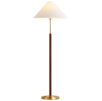 Felda Floor Wood and Metal Lamp and Shade 159cmH