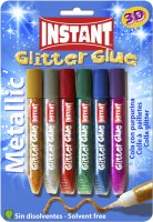 Instant Glitter Glue Pens - Bold (6)