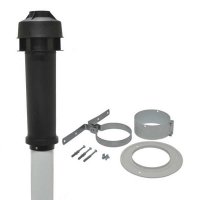 Glow-worm Vertical Flue Terminal 60/100 PP Black 0020230604