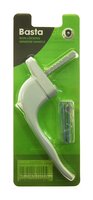 BASTA ZETA IN LINE NON-LOCKING WINDOW HANDLE WHITE