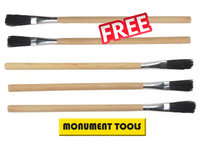 3015M WOODEN FLUX BRUSHES PK3 (PLUS 2 FREE)