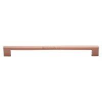 C0337-254-SRG - Heritage Brass Cabinet Pull Metro Design 254mm CTC Satin Rose Gold Finish