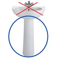 Sonas Strata Full Pedestal White