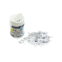 Glitter Stars Silver - 5mm - 100,000 pieces