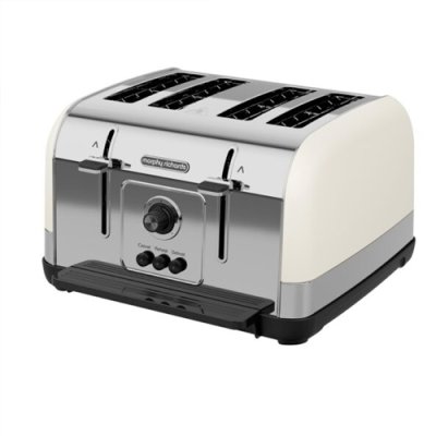 Morphy Richards Venture Retro 4 Slice Toaster - Cream | 240132 1