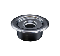 2 Piece Recessed Escutcheon, 1/2", Chrome