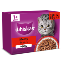 Whiskas Adult Cat Meaty Meals in Jelly Pouches 4x12x85gm FD05H
