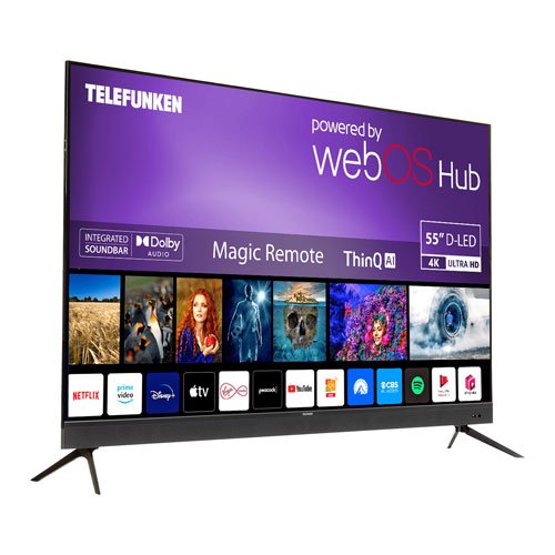Telefunken 55" DLED UHD WebOS Smart TV with Inbuilt Subwoofer | N19-TF-TS5510 2