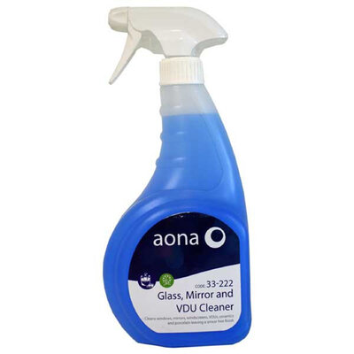 750ml AONA GLASS, MIRROR & MONITOR CLEANER 6PK