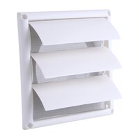 Vent Wall/Window Stepped White - Universal Tumble