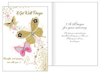 Card - Get Well Prayer/3 Dimensional   (20229)