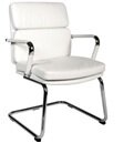 Teknik 1101WH Deco Cantilever White Chair