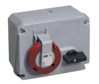 Amphenol 416MHS3W Industrial Switched Interlocked Socket Outlet