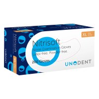 UnoDent NitriSoft Blue Nitrile Gloves Extra Large - Pack of 200
