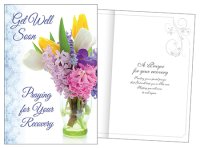 Card -  Get Well Soon -  With Insert   (20218)