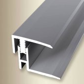 Premium 2-Part Profile Silver End Profile 12-17mm x 2000mm (560)