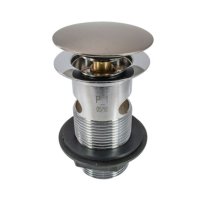 Tucker French 1&frac14;" Mushroom Clicker Basin Waste Brushed Nickel