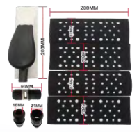 Cera-Block 70mm* 198 mm 6 Piece Hand Sanding Block Kit with inte