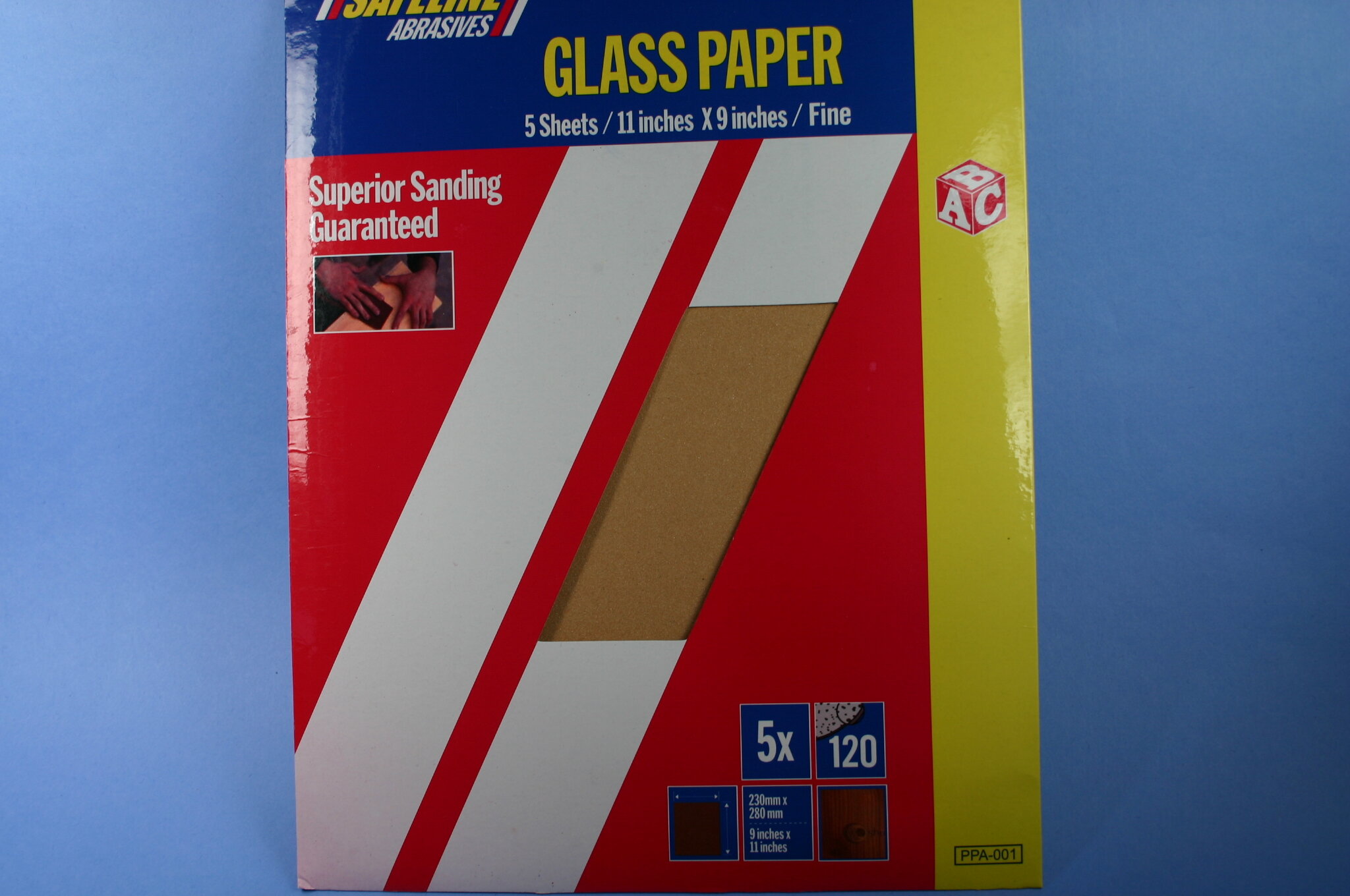 Sandpaper Sheet Fine 120 Grit Pack of 5 Goodwins