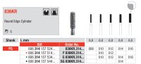 Edenta Diamond Round Edge Cylinder Bur Size 010 - DMI Dental Supplies Ireland - Next Day Delivery