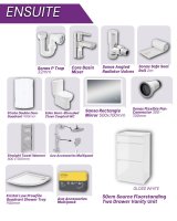 Sonas Ensuite Floorstanding Bundle Gloss White