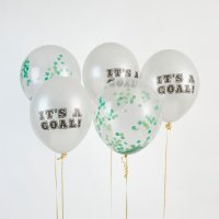 Football 'It's A Goal!' 12" Latex Balloons - Pack of 5