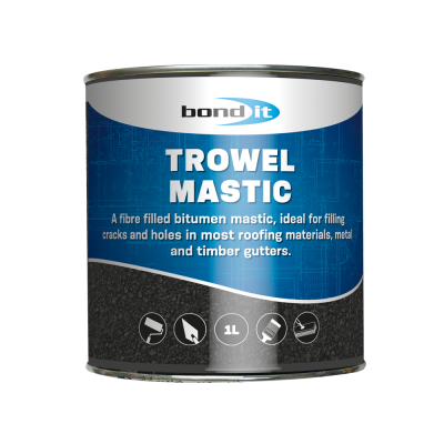 Bond It Trowel Mastic (Black) - 1L