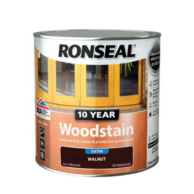 Ronseal 10 Year Woodstain - Walnut 750ml
