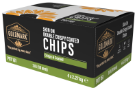 Goldmark Skin On Double Crispy Coated Chips 3/8 (10mm) Chips (4x2.27kg) 