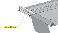Seamlap Standing Seam Verge/Ridge Closer 2.5 Metre